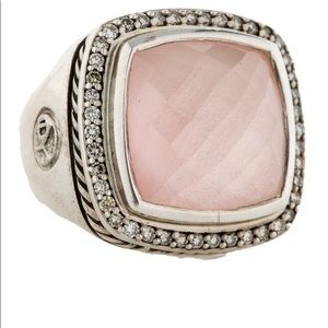David Yurman Pink and Silver Ring